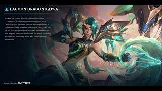 LAGOON DRAGON KAISA SKIN SPOTLIGHT07242024 [upl. by Erodroeht492]