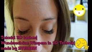 TUTORIAL 3D Lashes Schöne natürliche Wimpern in 3D Technik [upl. by Ahoufe56]