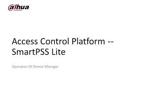 SmartPSS Lite  Add Device [upl. by Adnilab]