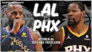 Los Angeles Lakers vs Phoenix Suns Full Game Highlights  Oct 6  202425 NBA Preseason [upl. by Simah]