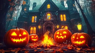 Haunted House with Halloween Ambience 🎃 Best Spooky Relaxing Halloween Music 👻Scary Halloween Music [upl. by Eimiaj]