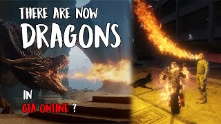 There Are DRAGONS IN GTA Now  GTA Online Dragon Modder  GOT The Mother Of Dragons [upl. by Jurdi]