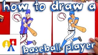 How To Draw A Baseball Player [upl. by Zanlog511]