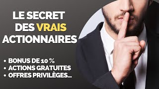 Comment Devenir un VÉRITABLE Actionnaire  ▶️ Bonus 10   Actions Gratuites Offres Privilèges… 💰 [upl. by Nalac]