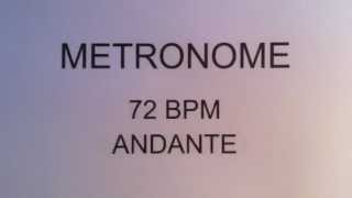 METRONOME 72 BPM ANDANTE [upl. by Colline]