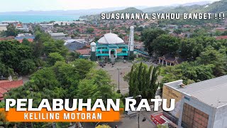 Indahnya Suasana di Pelabuhan Ratu  Sukabumi Jawa Barat  Keliling Motoran amp Drone [upl. by Atiker]