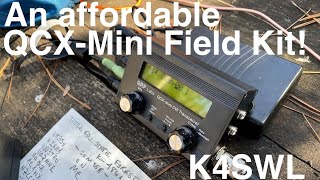 Testing a new QRP Labs QCXMini Field kit built in an Evergreen 56 Watertight case [upl. by Isac]