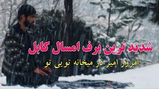 The Heaviest Snow in Kabul city 2024  شدید ترین برف امسال کابل قبل از رمضان  شهرکابلحاجی سمیع جان [upl. by Harpp]