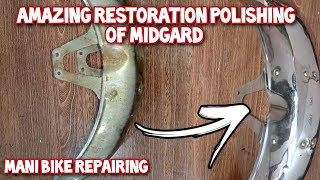 Amazing Restoration amp polishing Of Motorcycle Midgard Mani bike repairing [upl. by Scarface]