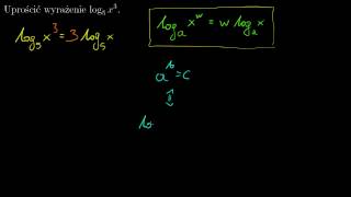 Logarytm potęgi [upl. by Ynohtnael]