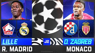 🔴 LILLE  REAL MADRID  DINAMO ZAGREB  MONACO  Go les clubs 🇫🇷  CHAMPIONS LEAGUE  STREAMDIRECT [upl. by Noeled]