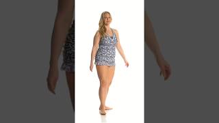 Jessica Simpson Swimwear Plus Size Patched Up Ruffle Skirted Bikini Bottom  SwimOutletcom [upl. by Ohl]