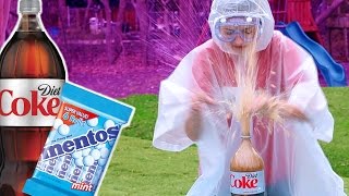 DIET COKE vs MENTOS CHALLENGE FAIL  Kamri Noel [upl. by Forster]