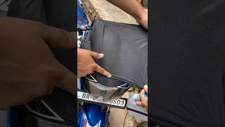 Tvs apache visor wrapping😱 shorts ytshorts wrapping tvsapache1604v [upl. by Fanchie]