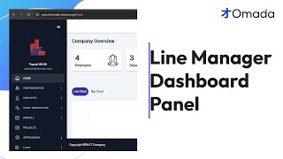 Line Manager Dashboard panel  Omada HR Payroll [upl. by Alessandro]