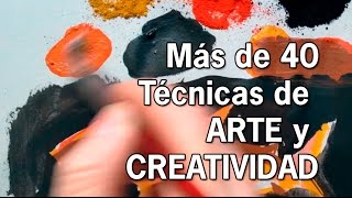 Más de 40 técnicas de Arte y Creatividad Dibujo y Pintura Curso online [upl. by Nnylylloh962]