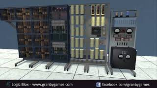 Replica of Harwell Dekatron Computing machine using Logic Blox Vintage 4 [upl. by Yelnats]