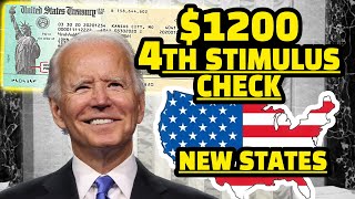 Today News New 4th Stimulus Check Rebates for This States amp 1200 Fourth Stimulus Check Update [upl. by Bohlen347]