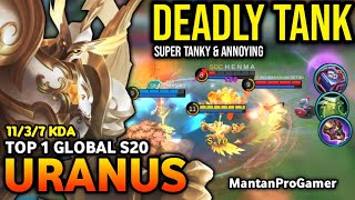 URANUS BEST BUILD 2022  TOP 1 GLOBAL URANUS GAMEPLAY  MOBILE LEGENDS✓ [upl. by Ahsertal]