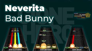 Bad Bunny  Neverita  Chart  Clone Hero Mute [upl. by Sauveur630]