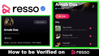 How to be Verified on Resso Music App Bengali  100  2021 new trick  Arnab Das [upl. by Hebbe]