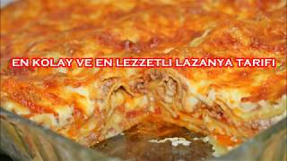 En kolay ve en lezzetli lazanya tarifi [upl. by Arlin147]