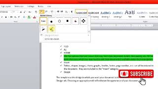 How to Use Bullets And Numbering In MS WORD [upl. by Yttak]