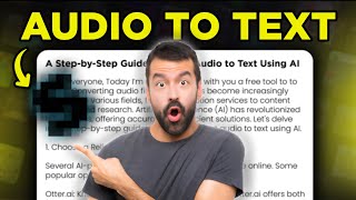 FREE AI Audio to Text Converter 2024  Speak AI Tutorial [upl. by Odelet551]