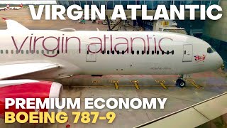 Virgin Atlantic Boeing 7879 Dreamliner ‘Premium Economy’  Great food broken seat [upl. by Tahp]