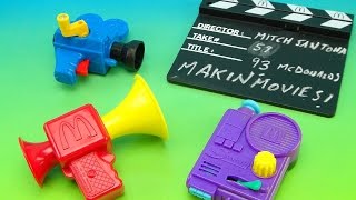 MCDONALDS MAKIN MOVIES 1993 HAPPY MEAL COLLECTION [upl. by Morrill201]