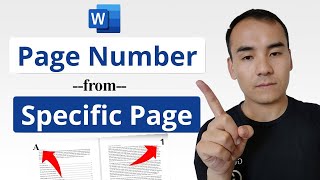 How to Insert Custom Page Numbering in Word such as using A and 1 [upl. by Faunia]