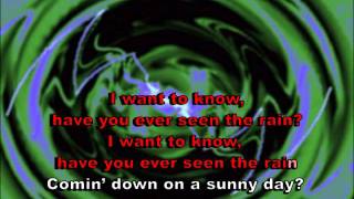 Have You Ever Seen the Rain  Creedence karaoke [upl. by Dublin257]