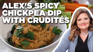 Alex Guarnaschellis Spicy Chickpea Dip with Crudités  Food Network [upl. by Ariem473]