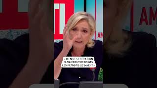 Marine Le Pen  quotRien ne se fera dun claquement de doigts les Français le saventquot [upl. by Florin302]