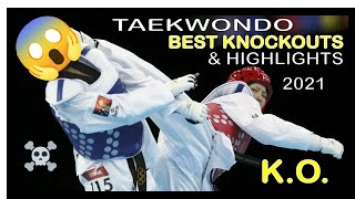 Taekwondo BEST Knockouts amp Highlights [upl. by Afinom]