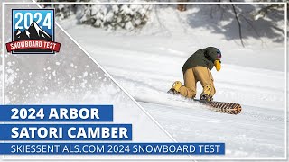 2024 Arbor Satori  SkiEssentialscom Snowboard Test [upl. by Orson319]