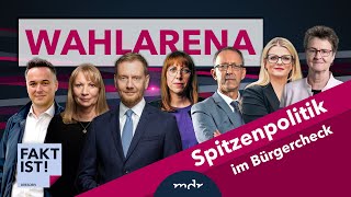 Wahlarena Sachsen Die Spitzenkandidatinnen und kandidaten  Fakt ist  MDR [upl. by Ahsita30]