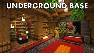 Minecraft  How to build an Underground Base  Tutorial [upl. by Rabka]