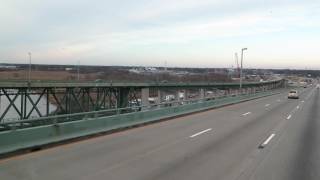 Crossing the quotDelaware Memorial Bridgequot on the way to Washington DC  December 19 2016 [upl. by Aniroz]