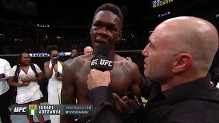 UFC 236 Israel Adesanya Octagon Interview [upl. by Hortense786]