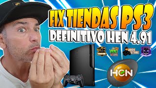 FIX Tiendas PS3 HEN 491 OFICIAL  TODAS LAS TIENDAS 100 FULL FREE WORK [upl. by Leopoldine]