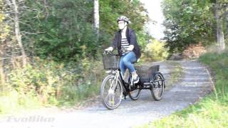 Test EvoBike Trehjulig Elcykel 250W [upl. by Aniger]