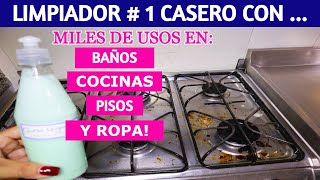 ✅ Cómo hacer un LIMPIADOR MULTIUSOS  podrás limpiar BAÑOS COCINAS PISOS Y ROPAS [upl. by Soisatsana]