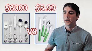 Cutlery Expert Breaks Down Cheap and Expensive Silverware [upl. by Katz]