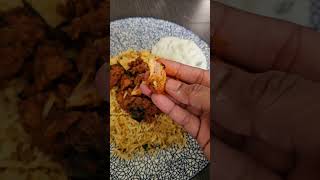 Meghana special boneless chicken Biryani homemade 😍newtrendingviralshortsvideoyummyyoutube😇 [upl. by Los]