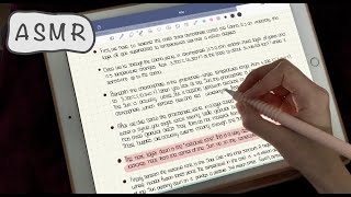 ASMR  📓JUST iPad Writing Sounds  🖊Pencil Sounds  NO talking [upl. by Aicnelev769]