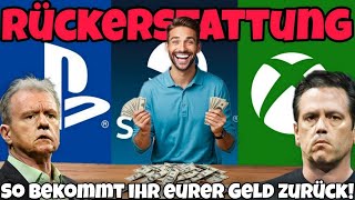 🎮💰SO GEHTS😁👍SPIELE RÜCKERSTATTUNG für XBOX PLAYSTATION und STEAM  Tutorial [upl. by Aened]