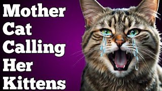 CAT MEOWING SOUND  CAT CALLING SOUND  MOTHER CAT CALLING HER KITTENS [upl. by Nair]