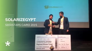 Seedstars World Cairo 2015 Winner  SolarizEgypt [upl. by Pepita395]