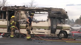 Motorhome Fire Baxter Auto Parts 6th Ave amp Pearl Tacoma WA [upl. by Obaza]